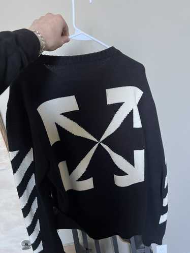 Off-White Off-White Diagonal Knit Sweater (Black a