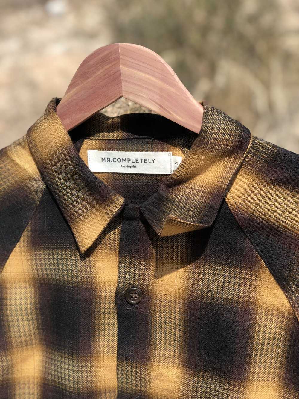 Mr. Completely Flannel Shadow GOLD PLAID - image 3