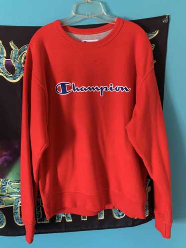 Champion CHAMPION CREW NECK SWEATSHIRT - RED