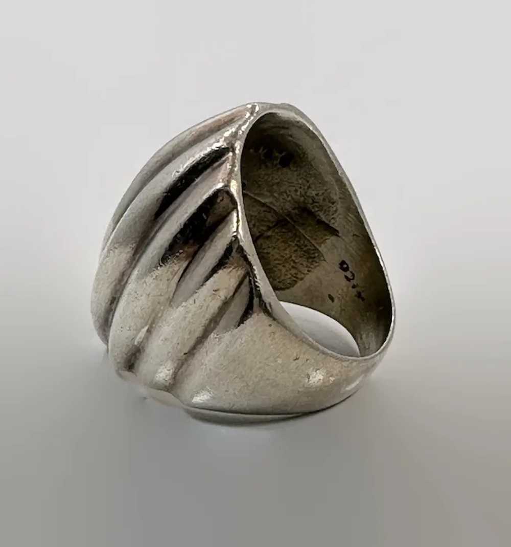 Modern Ring, Sterling Silver, Vintage Ring, 1970s… - image 3