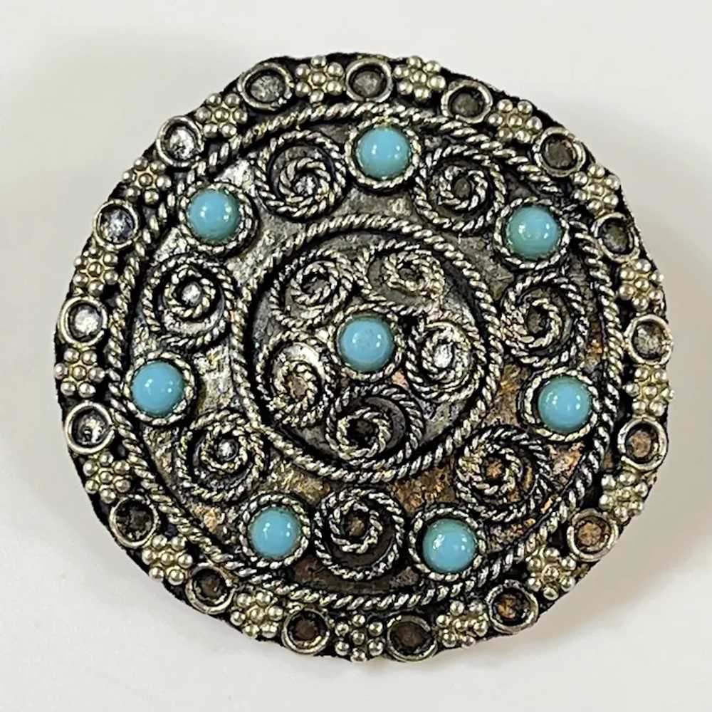 Vintage Ca1930's Middle Eastern Sterling Silver a… - image 2