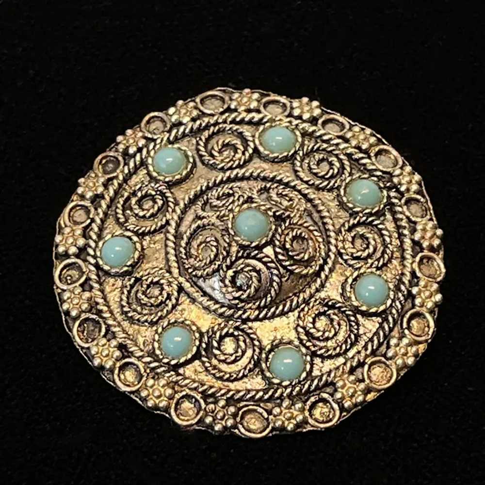 Vintage Ca1930's Middle Eastern Sterling Silver a… - image 4