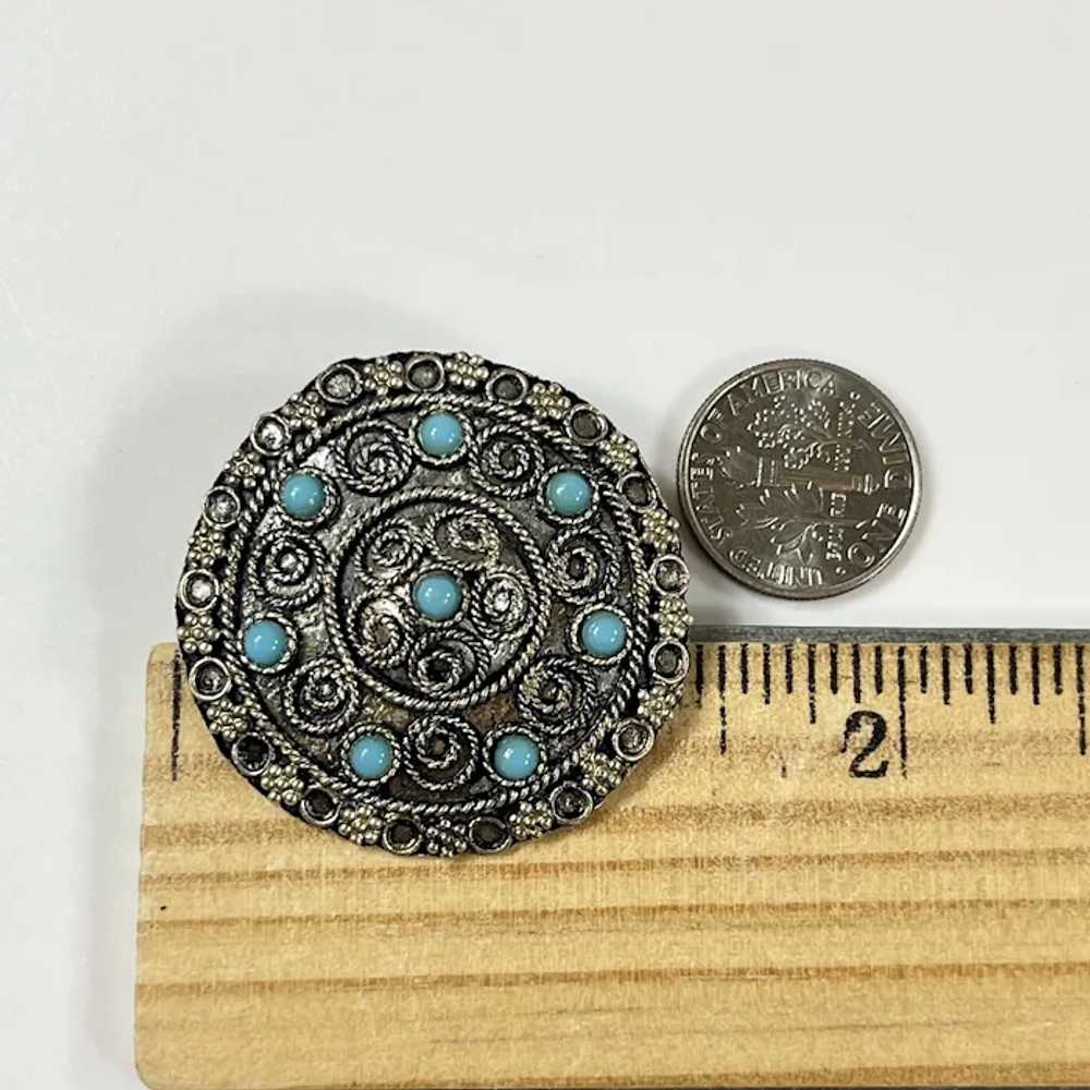 Vintage Ca1930's Middle Eastern Sterling Silver a… - image 6