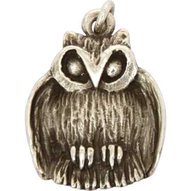 James Avery Sterling Owl Pendant or Large Charm R… - image 1