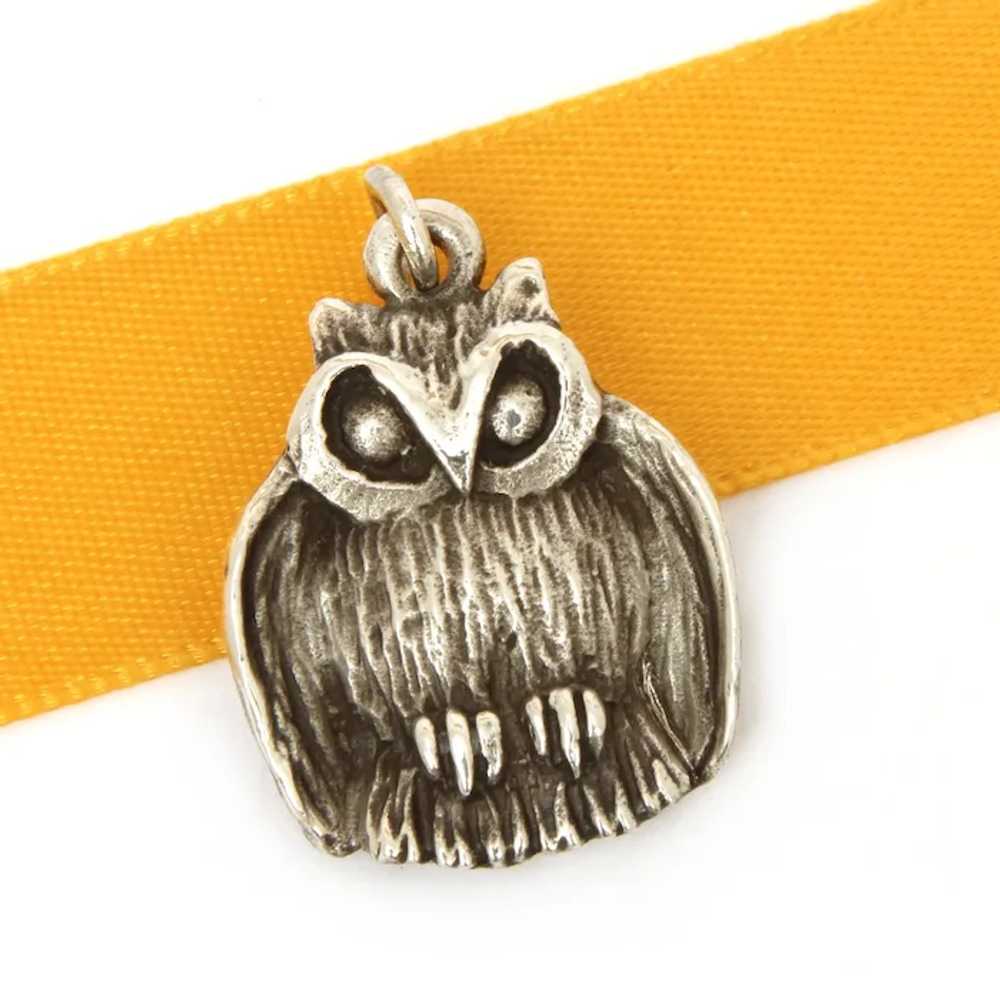 James Avery Sterling Owl Pendant or Large Charm R… - image 2