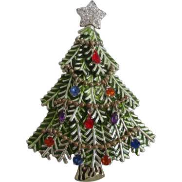 Avon Christmas Tree Pin 5th Annual NIB - image 1