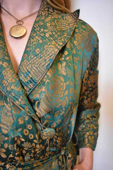 Green Silk Robe
