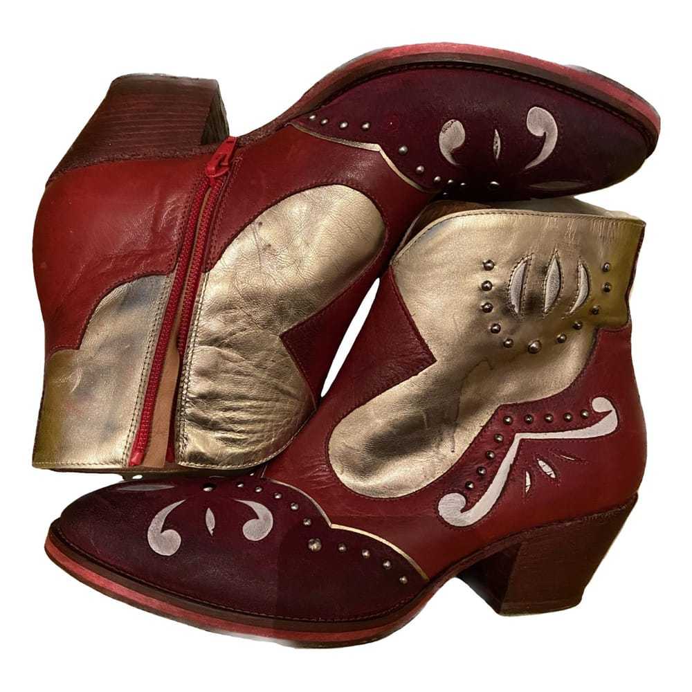 Elena Iachi Leather western boots - image 1