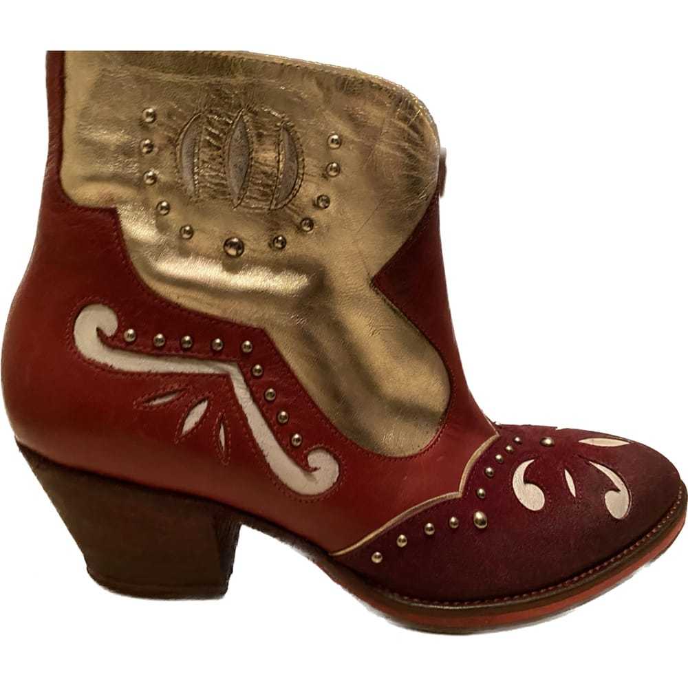 Elena Iachi Leather western boots - image 3