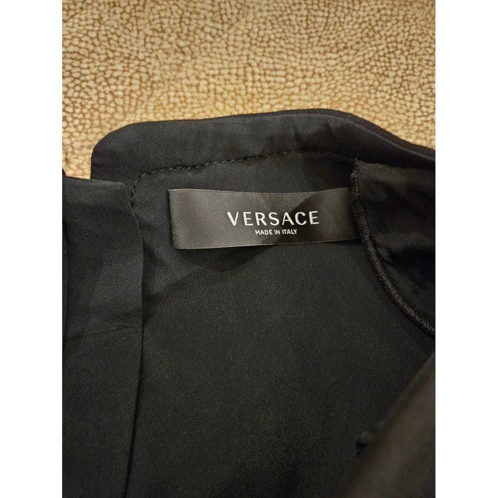 Versace Wool mini dress - image 4