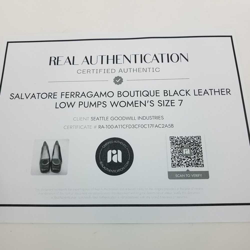 AUTHENTICATED Salvatore Ferragamo Boutique Black … - image 7