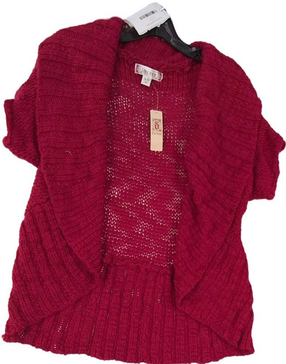 Decree Short Sleeve Knitted Cardigan Sweater Wome… - image 2