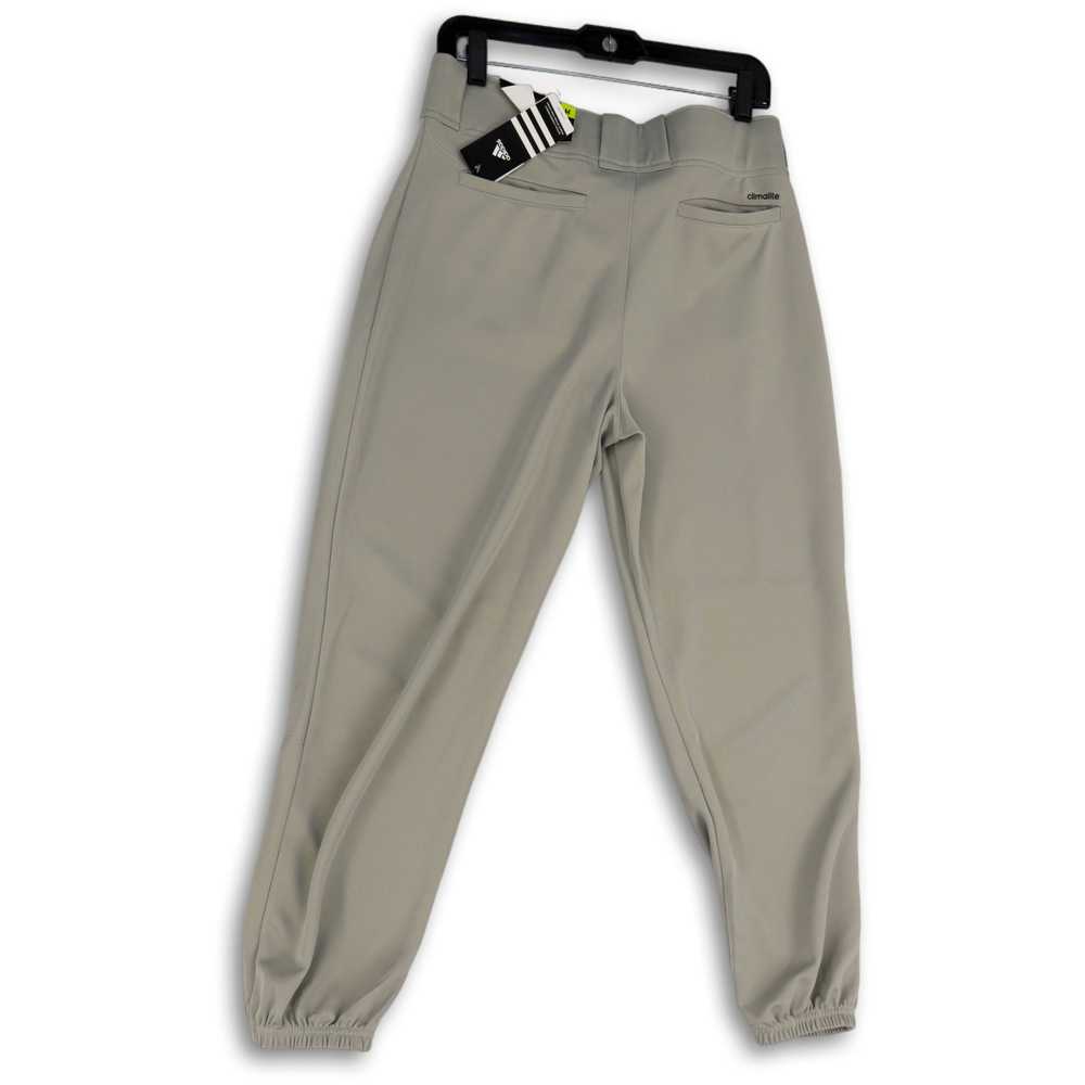 adidas NWT Mens Gray Flat Front Pockets Tapered L… - image 2