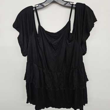 Black Off Shoulder babydoll blouse - image 1
