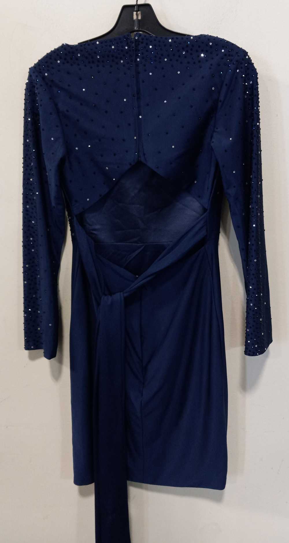 Ada's Bridal Blue Rhinestone Accent Dress - image 9
