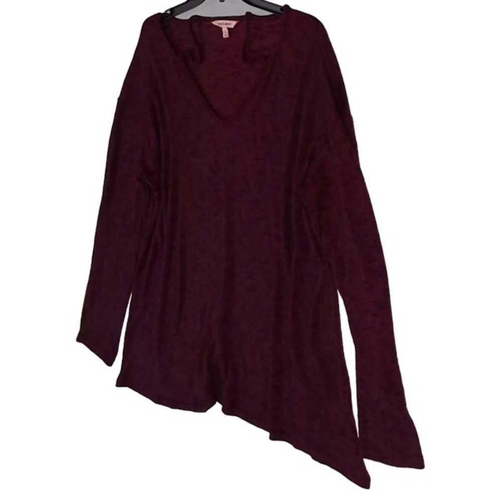 Juicy Couture Womens Dark Purple Solid Long Sleev… - image 3