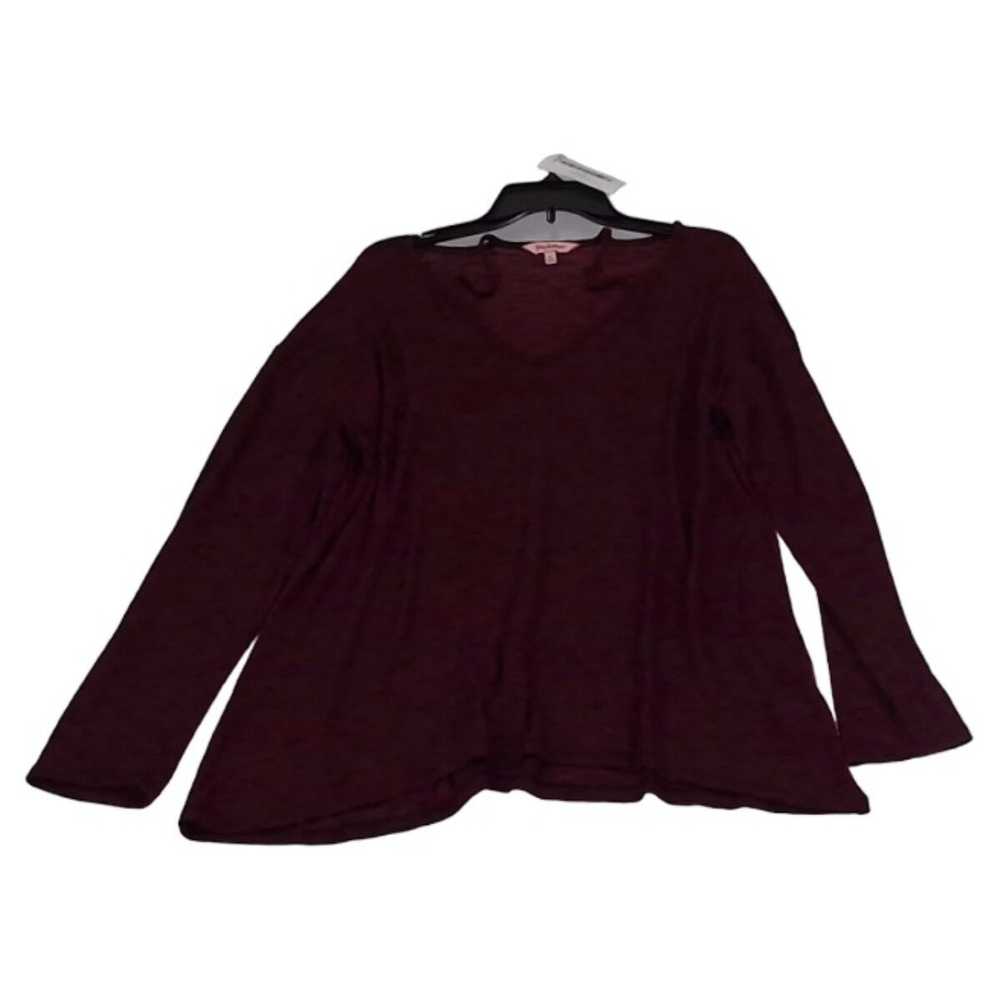 Juicy Couture Womens Dark Purple Solid Long Sleev… - image 5