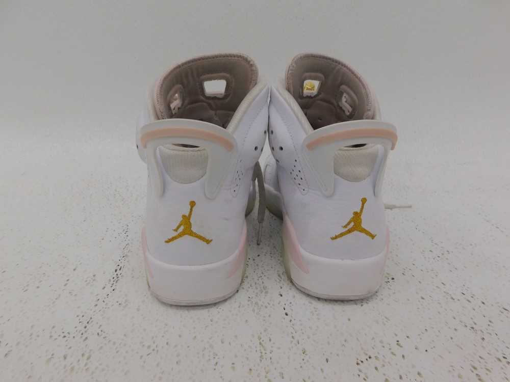 Nike Women's Jordan 6 Retro Gold Hoops White/Meta… - image 4