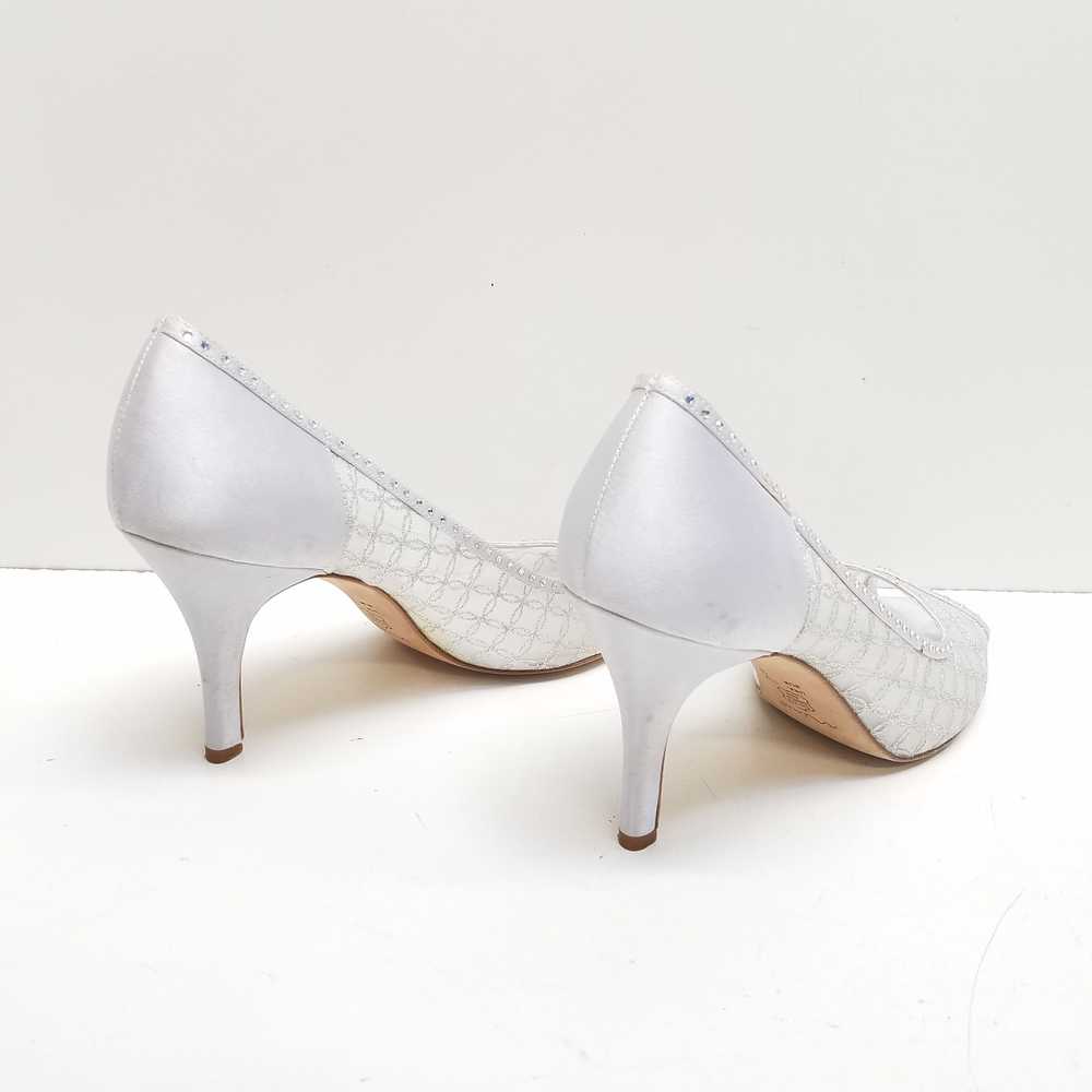 Nina Women's Fawn Silver Glittery Mesh Heel Size … - image 2