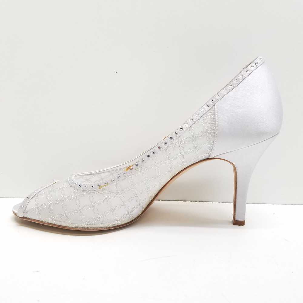 Nina Women's Fawn Silver Glittery Mesh Heel Size … - image 6