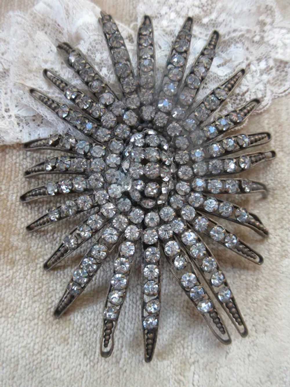 Older Vintage Paste Embellishment Circa 1930 Dres… - image 2