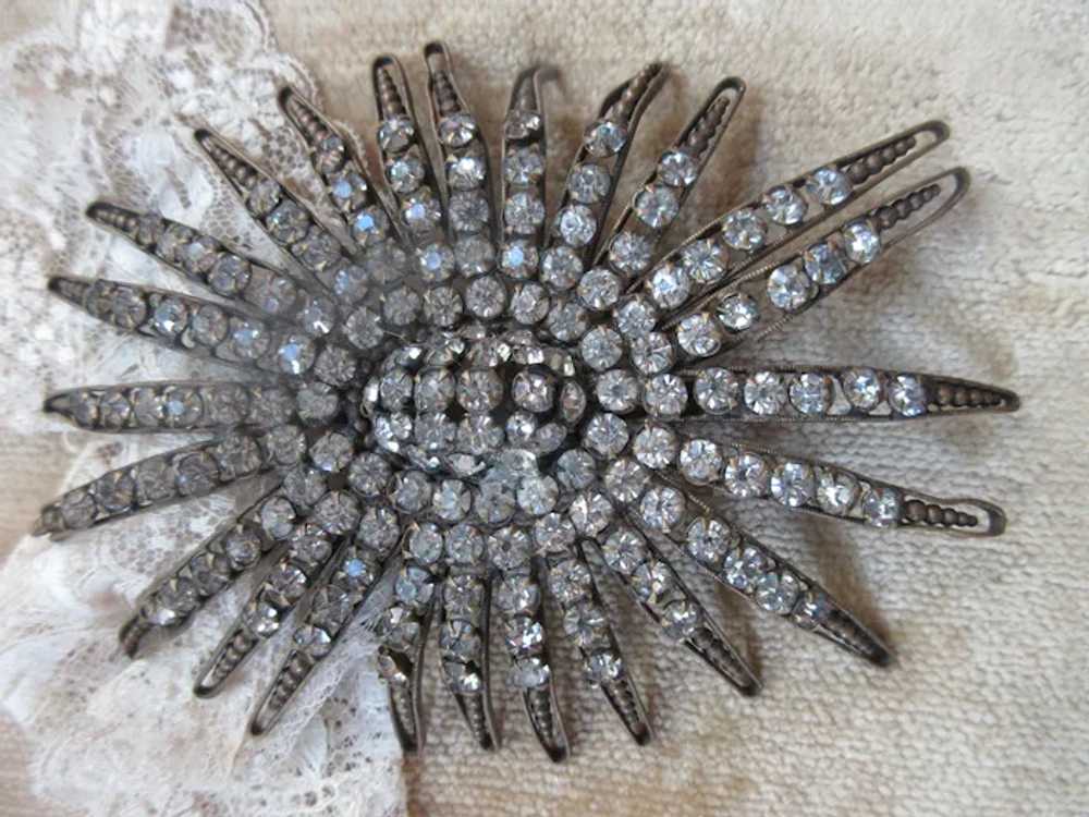 Older Vintage Paste Embellishment Circa 1930 Dres… - image 6