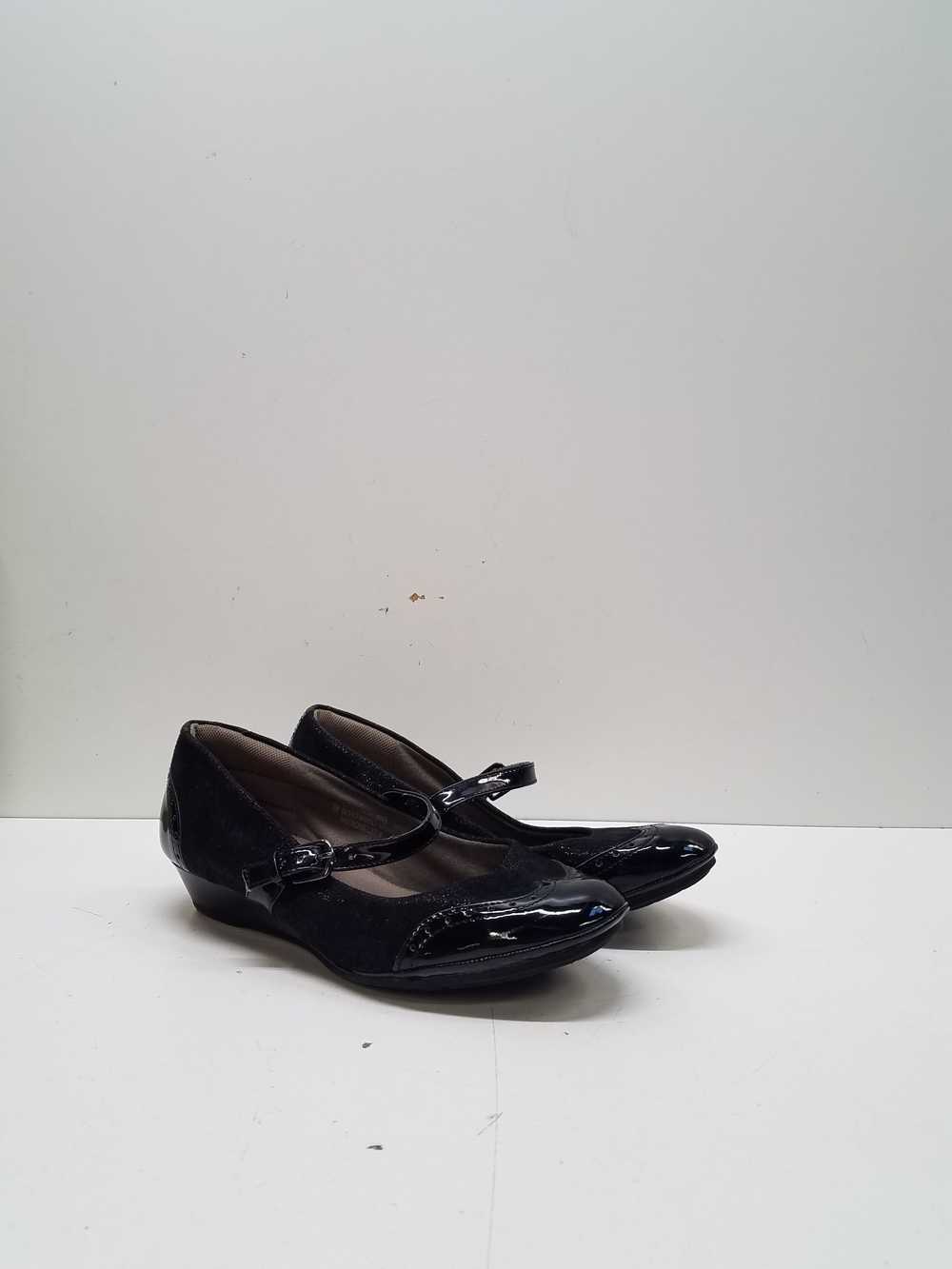 Comfortiva Women's Black Wedge Heels Size 9 - image 3