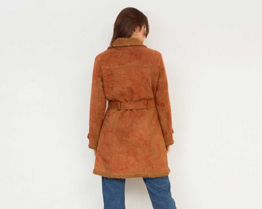 Authentic × Vintage Faux Suede Faux Fur Jacket Co… - image 4