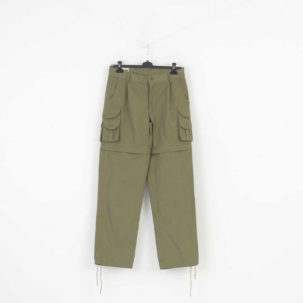 Vintage Gaupa Men 46 30 Trousers Khaki Zip-Off Le… - image 1