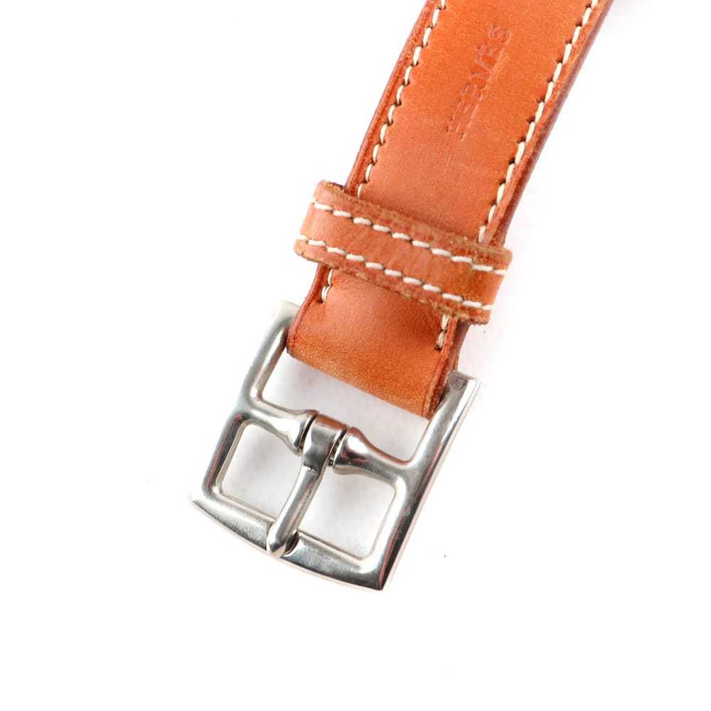 Hermès Etrivière leather belt - image 7
