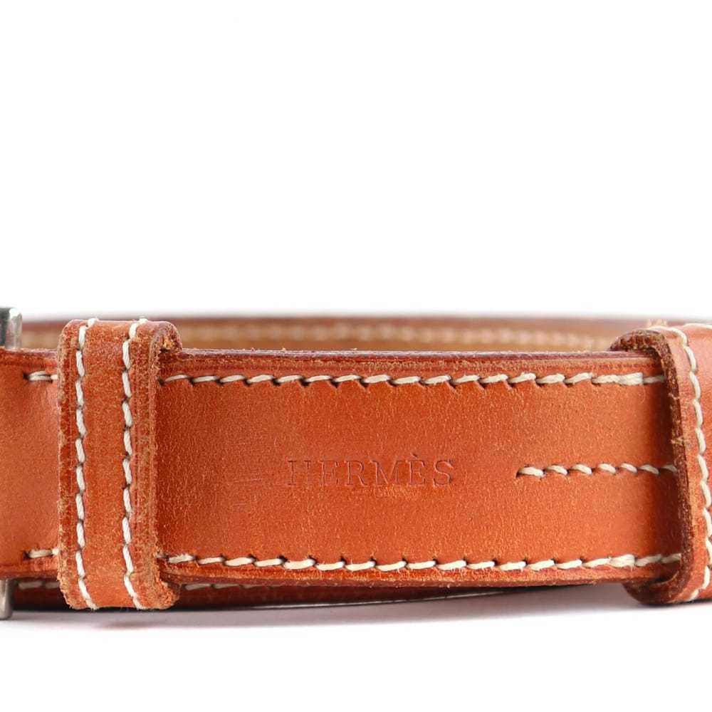 Hermès Etrivière leather belt - image 8