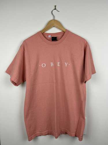 Obey OBEY Graphic Pink Tee