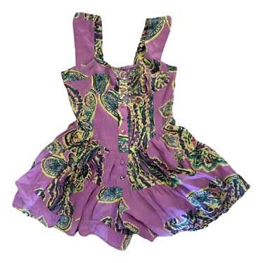 Vanessa Mooney Elisabeth Romper Dress - PURPLE SATIN – Nouveau and Vintage