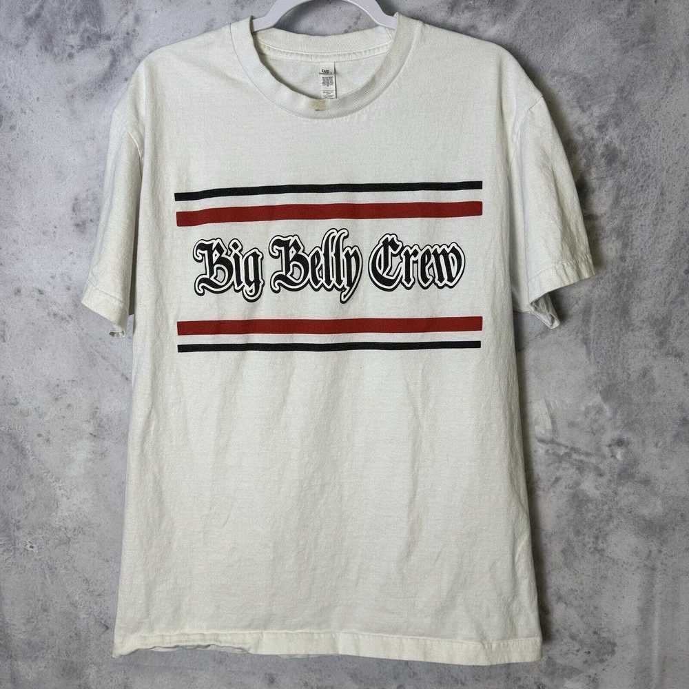 Other Big Belly Crew T Shirt Mens L White Short S… - image 2