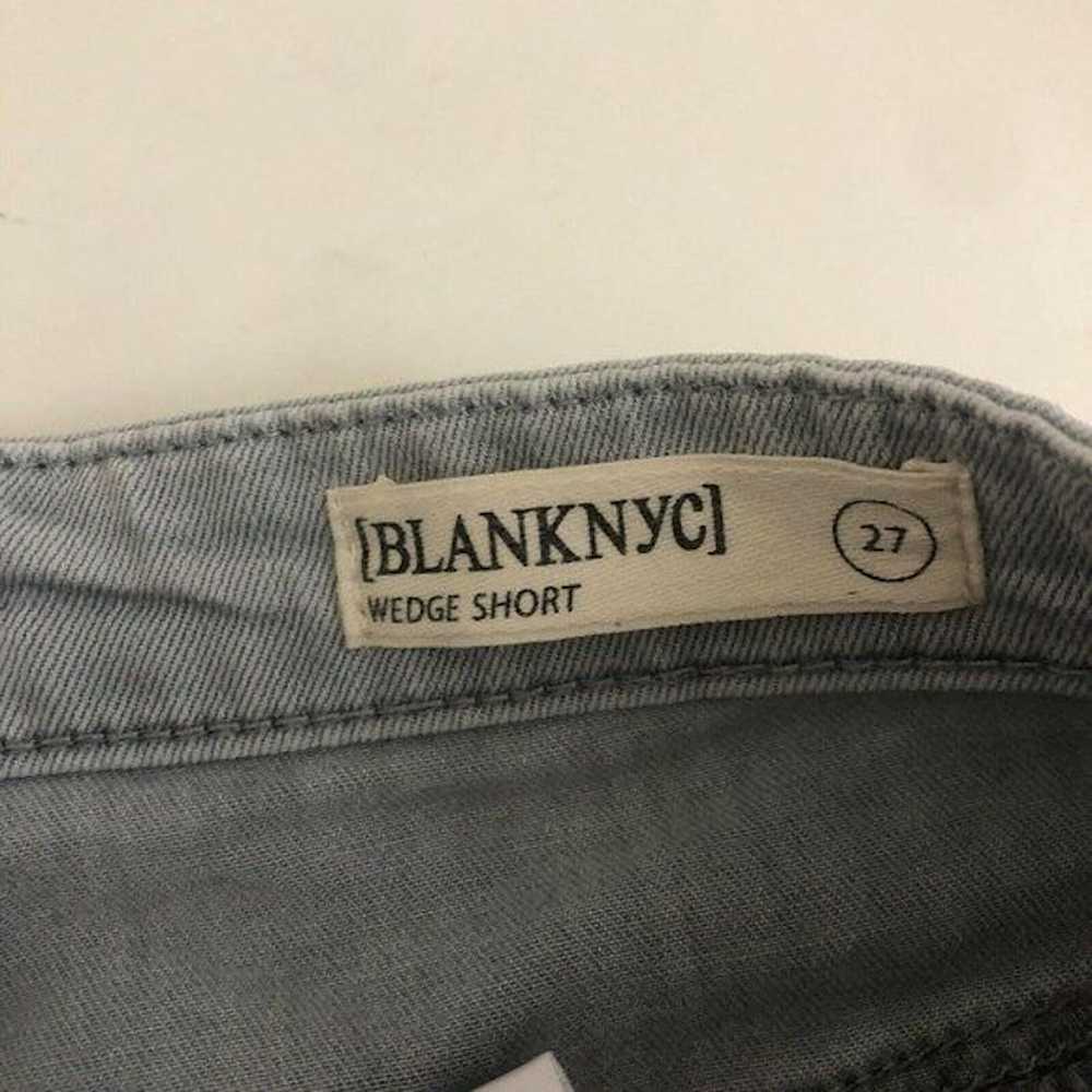 Blank Nyc Blank NYC Womens Shorts Gray Frayed Den… - image 10