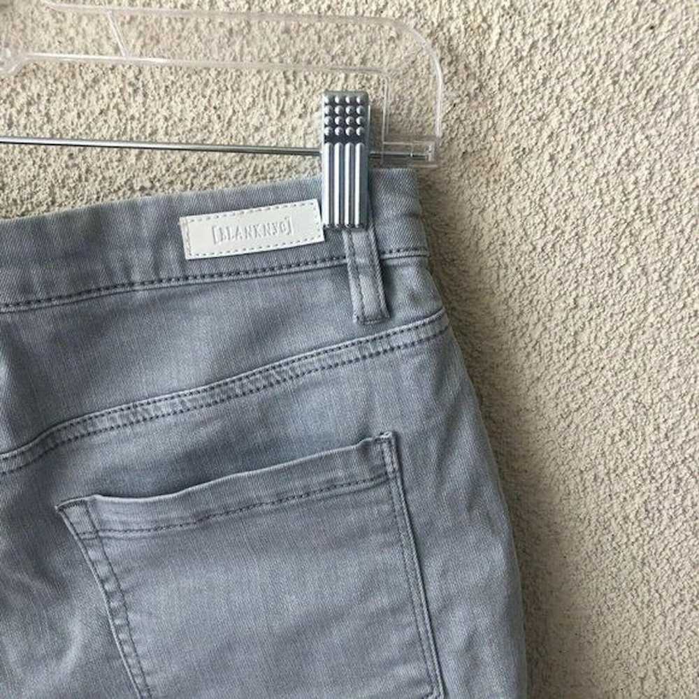 Blank Nyc Blank NYC Womens Shorts Gray Frayed Den… - image 8