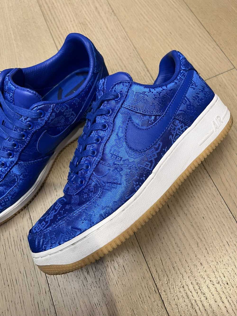 Clot × Nike Nike Air Force 1 Clot Blue silk Sz 9 - image 3