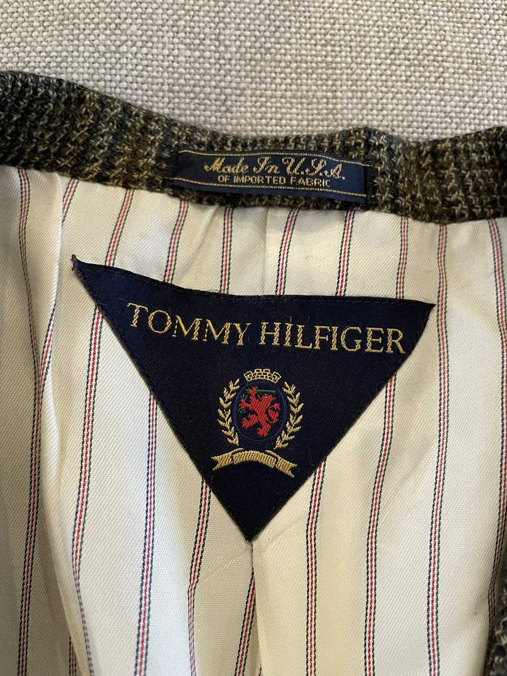 Tommy Hilfiger × Vintage Vintage Check Tweed Jack… - image 3