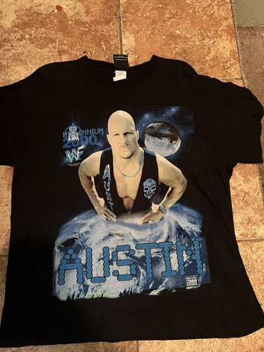 Vintage 90s Stone Cold Wrestling WWF Wrap Around 2000 Rap Tee