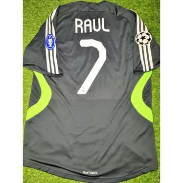 Raul Real Madrid 2007 2008 UEFA Long Sleeve Soccer Jersey Shirt offers Camista L