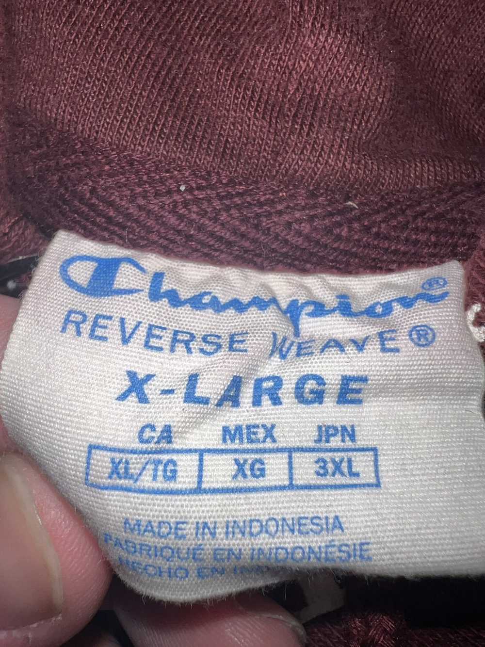 Champion Maroon Champion Reverse-weave hoodie - image 4