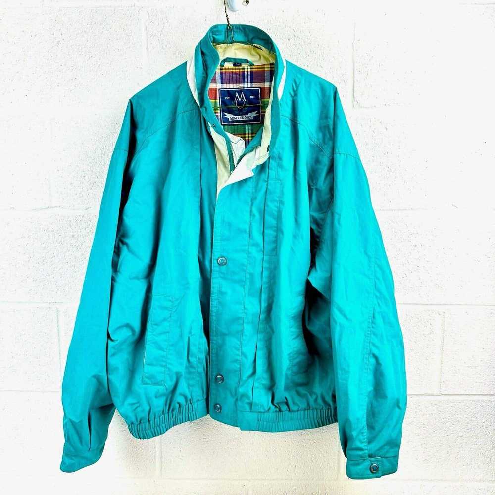 Members Only Vintage Members Only Jacket Teal Clu… - image 1