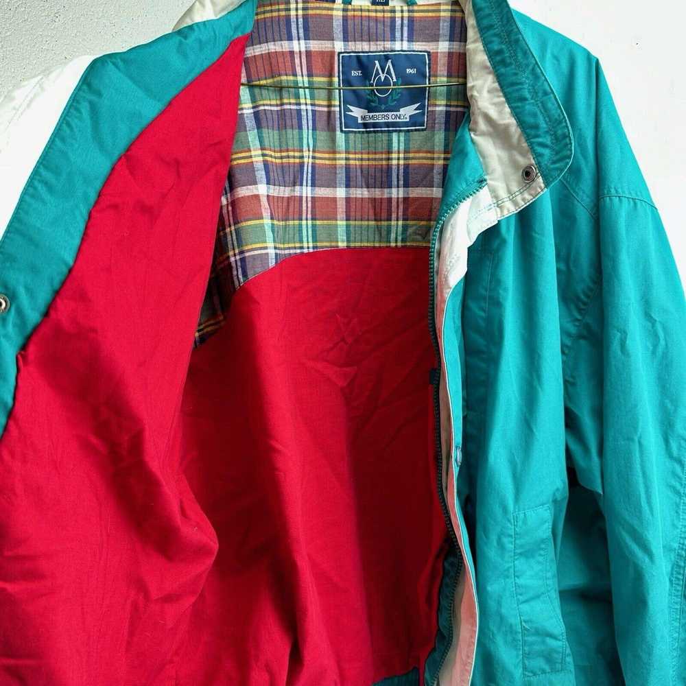 Members Only Vintage Members Only Jacket Teal Clu… - image 9