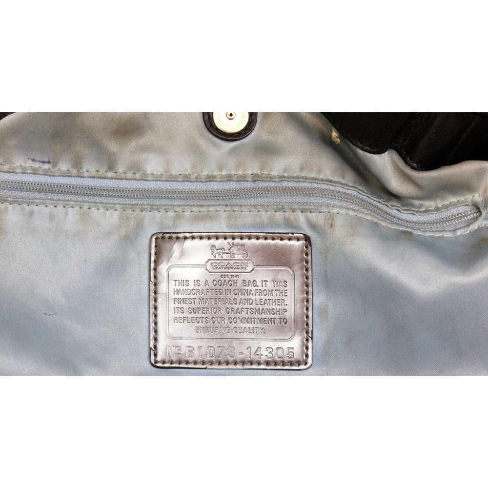 Coach Coach Maggie Mia Optic Grey Canvas Hobo Bag… - image 11