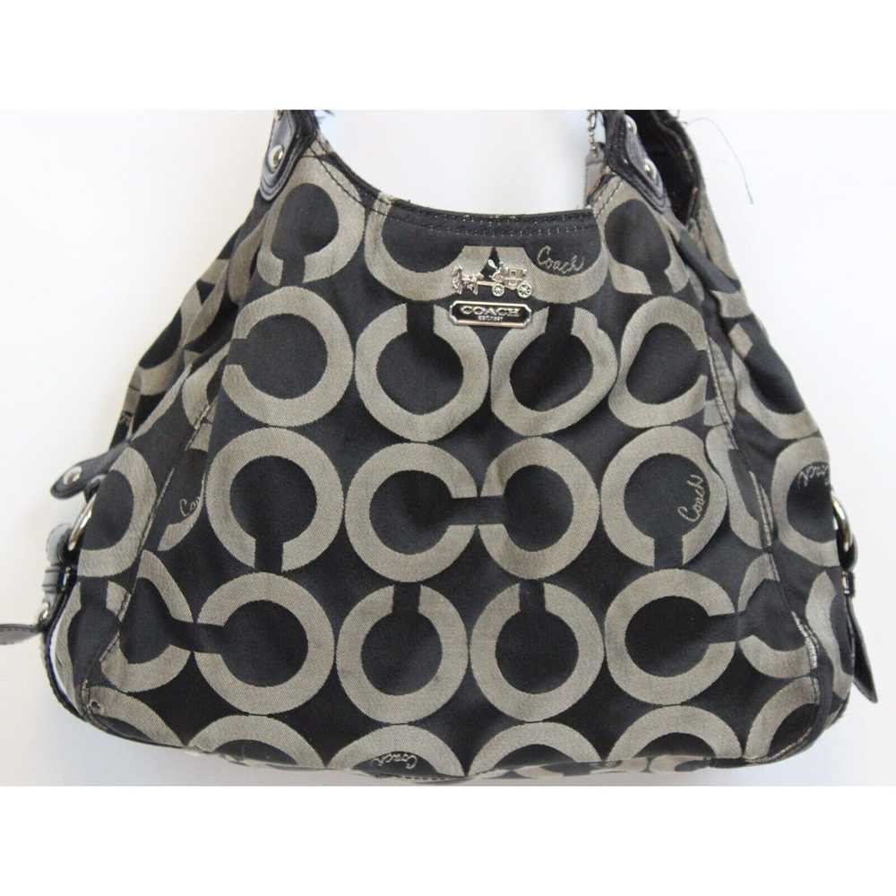 Coach Coach Maggie Mia Optic Grey Canvas Hobo Bag… - image 2