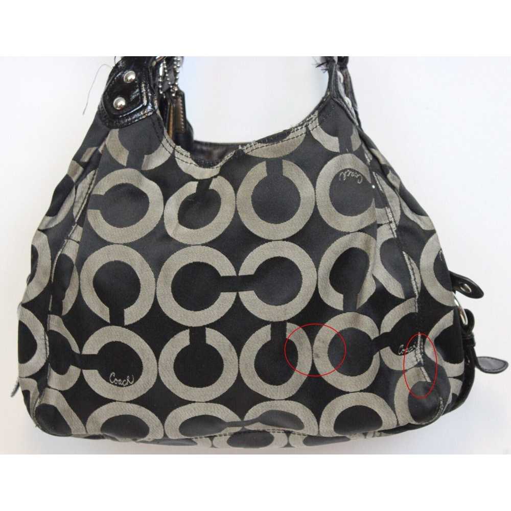 Coach Coach Maggie Mia Optic Grey Canvas Hobo Bag… - image 4