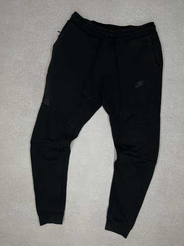 Nike Men's Open Hem Fleece Pocket Sweatpants Black/White 823513