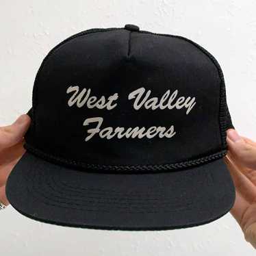 Vintage 1990s "West Valley Farmers" Trucker Hat