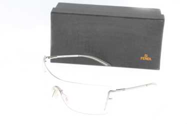 Fendi RARE F LOGO CLEAR LENSES Y2K SUNGLASSES - image 1