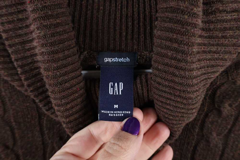 Gap × Vintage Vintage Gap Stretch Cable Knit Turt… - image 4